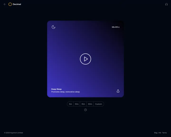 Screenshot of invoice in Decimal.fm